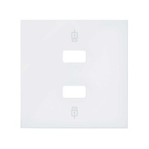 Изображение товара Simon 100 Белый матовый Накладка для зарядного устройства 2хUSB