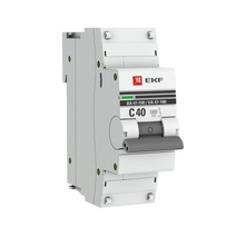 Изображение товара EKF PROxima ВА 47-100 Автоматический выключатель  (С) 1P 40А 10kA.