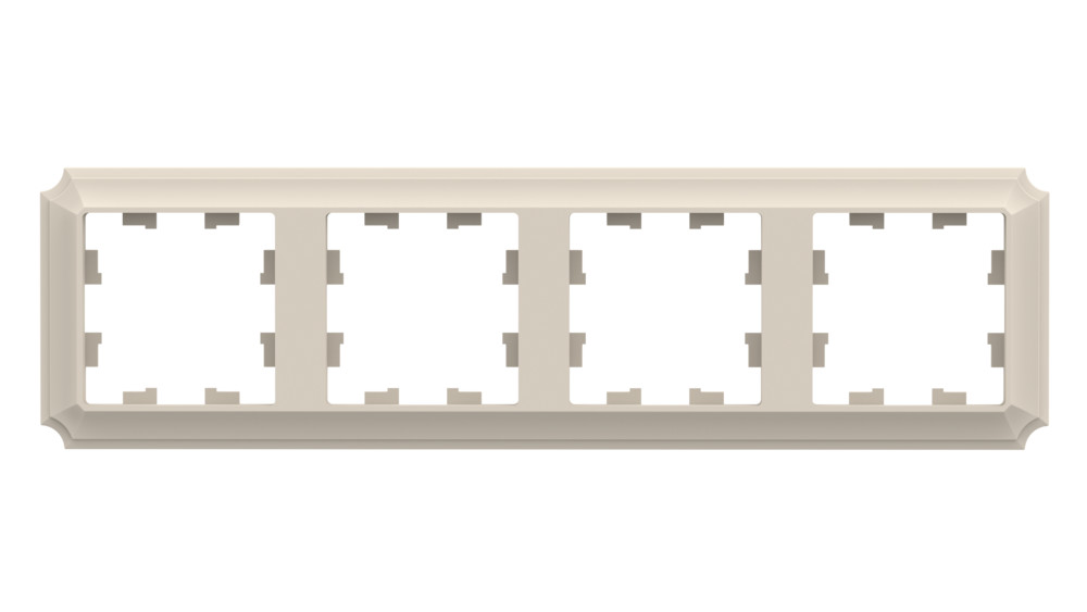 Изображение товара Рамка Systeme Electric AtlasDesign Antique Бежевый четырехпостовая