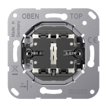 Изображение товара JUNG LS1912 Механизм двухклавишный, для жалюзи(механическая блокировка), кнопочного типа, крепление винтами, без монтажных лапок
