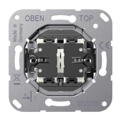Изображение товара JUNG LS1912 Механизм двухклавишный, крепление винтами, без монтажных лапок