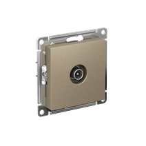 Изображение товара Systeme Electric AtlasDesign Шампань Розетка антенная одиночная TV коннектор, механизм