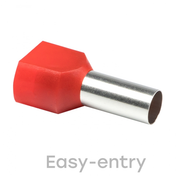 Изображение товара EKF PROxima Наконечник штыревой втулочный изолированный НШвИ(2) 10,0-14 (50шт.).