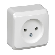 Изображение товара Systeme Electric Этюд наруж Бел Розетка 1-ая б/з без шторок