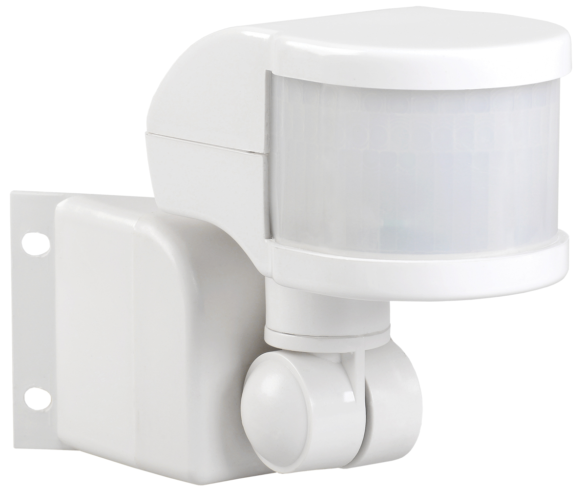 Изображение товара IEK Датчик движения ДД 018В белый, макс. нагрузка 1100Вт, угол обзора 270град., дальность 12м, IP44