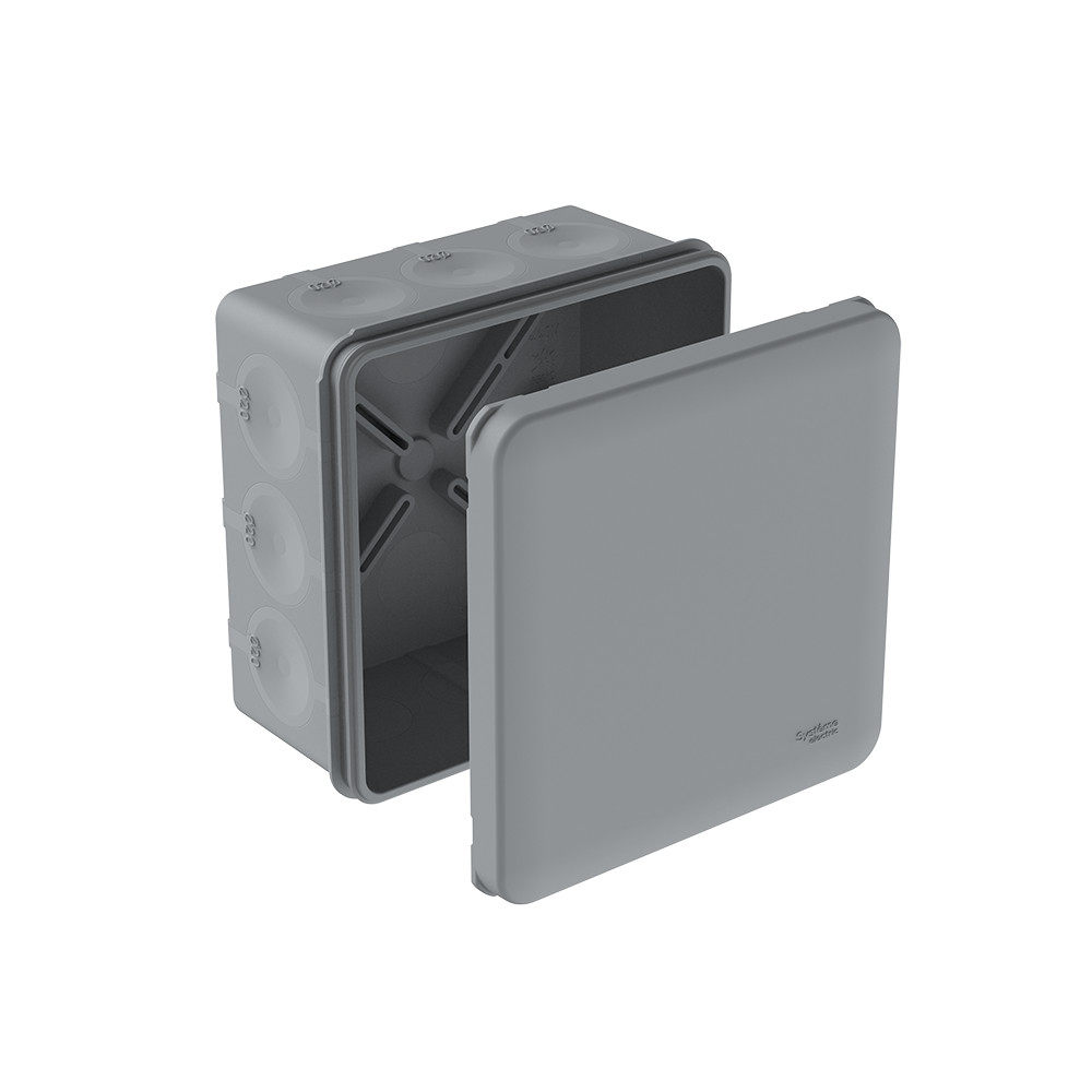 Изображение товара Systeme Electric MultiBox Серая Коробка распределительная с мембранными вводами IP66 100х100х50 (со стикером)