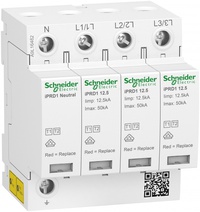 Изображение товара Schneider Electric УЗИП iPRD1 12.5r 3P+N 50kA КЛАСС 1+2 с картриджем