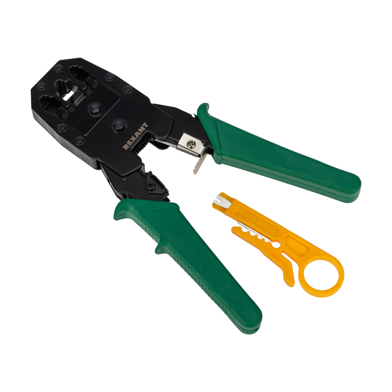 Изображение товара REXANT Кримпер для обжима 8P8C / 6P6C / 4P4C (ht-200), заделка витой пары (ht-318М).