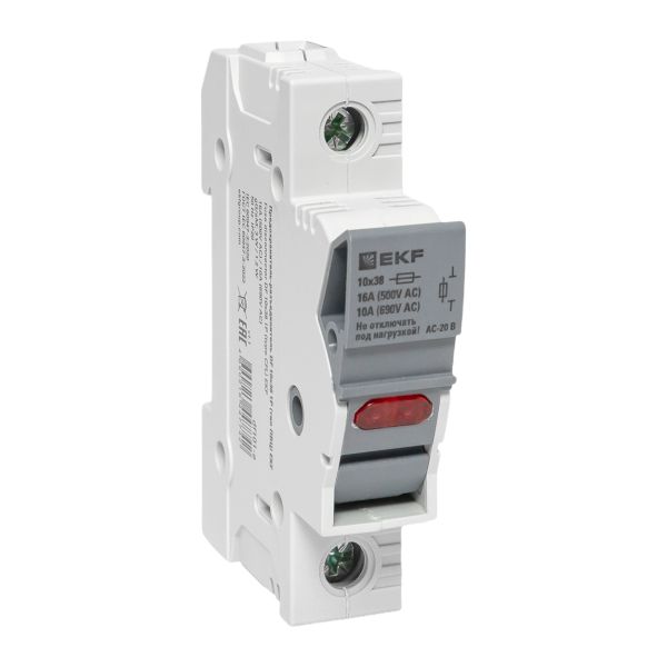 Изображение товара EKF Предохранитель-разъединитель DF 10х38 1Р (тип ПВЦ) . Изображение товара EKF Предохранитель-разъединитель DF 10х38 1Р (тип ПВЦ) .