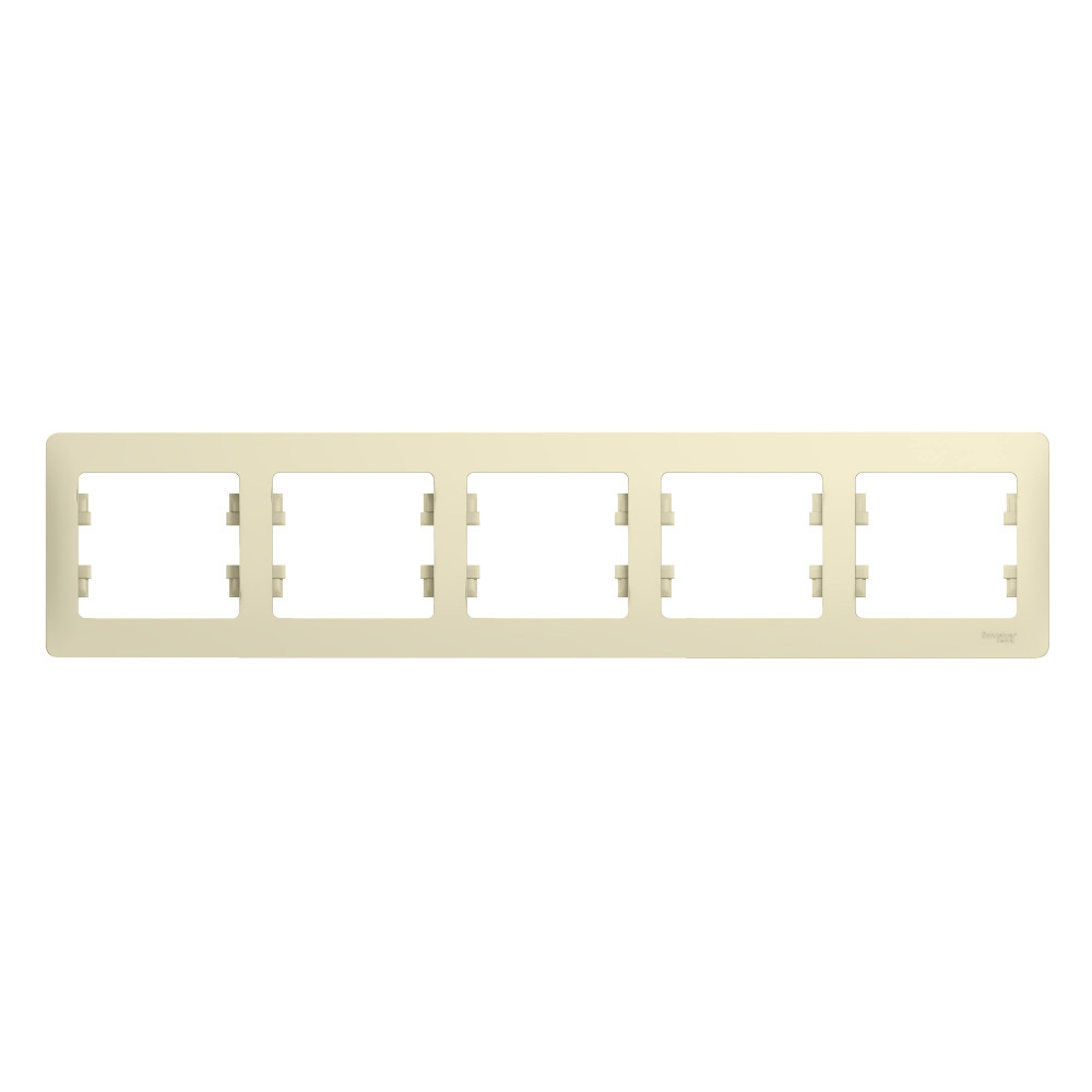 Изображение товара Rамка Glossa бежевый горизонтальная пятиместная Изображение товара Rамка Glossa бежевый горизонтальная пятиместная