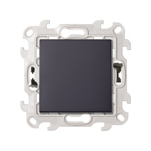 Изображение товара Simon 24 Графит Одноклавишный выключатель Push&Go