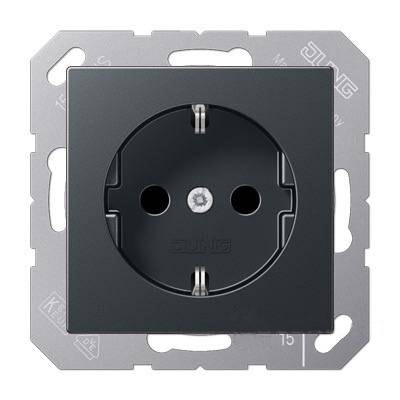 Изображение товара JUNG EcoProfi Антрацит Розетка с/з, автозажим