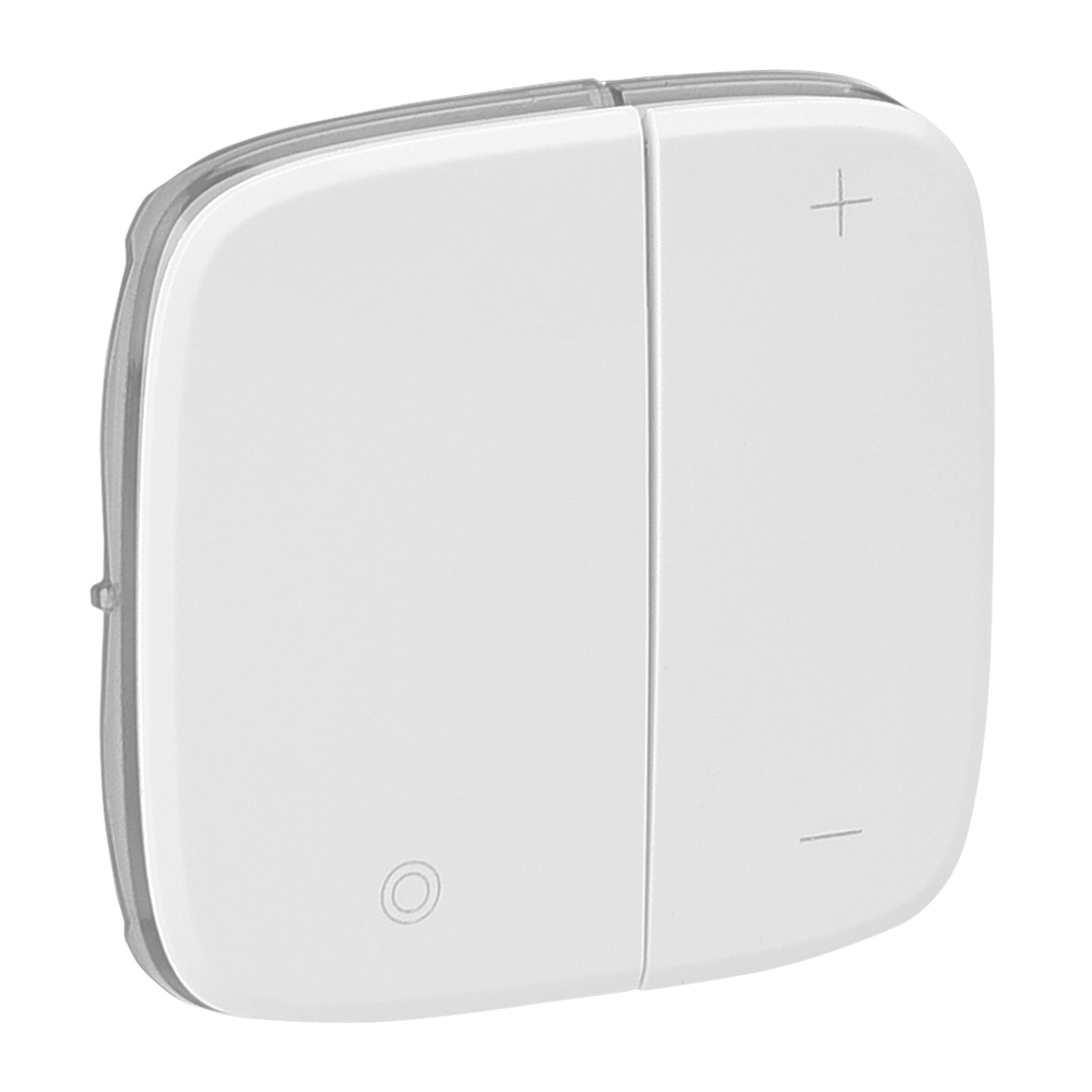 Изображение товара Valena ALLURE Белая накладка светорегулятора кнопочного