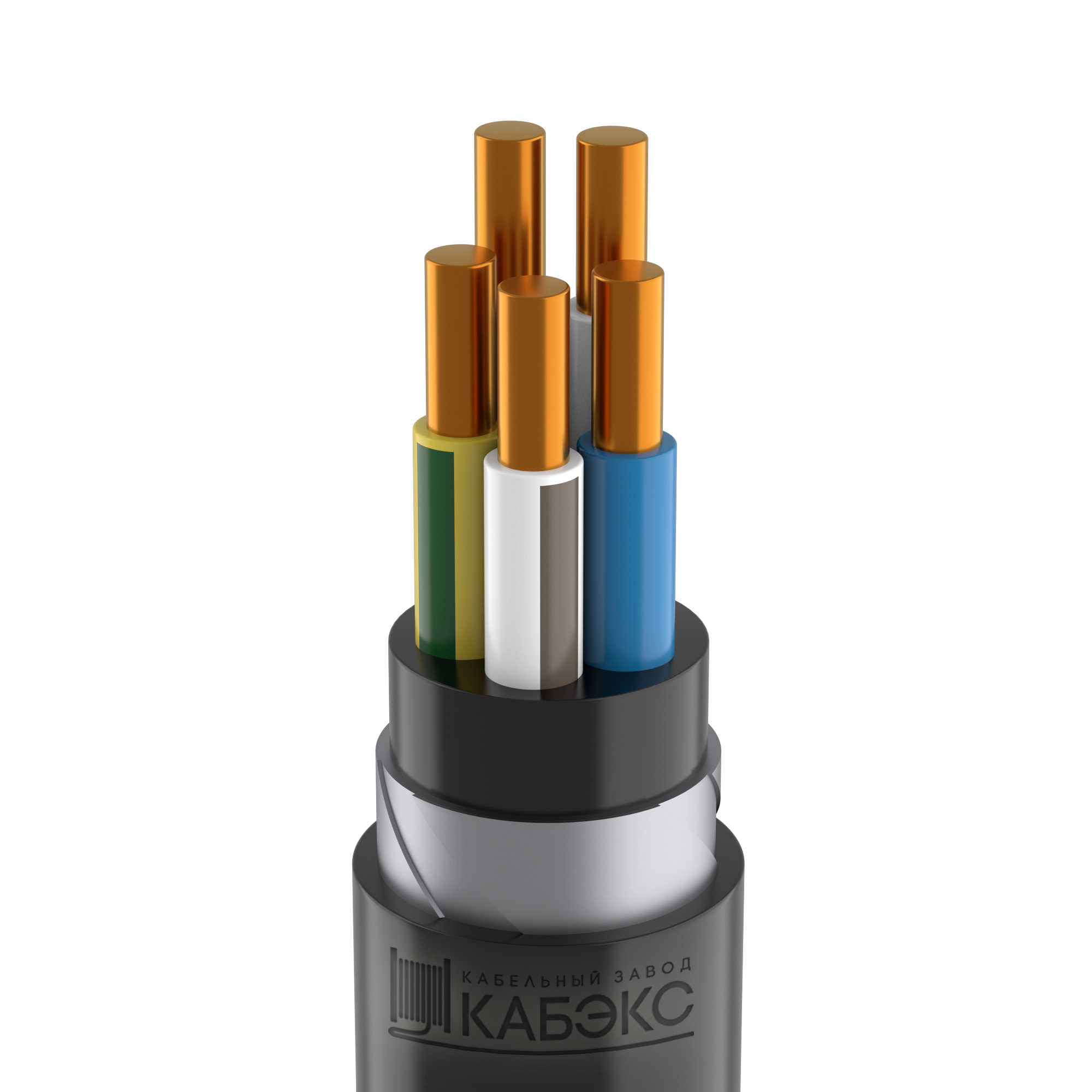 Изображение товара Кабель силовой бронированный ВБШвнг(А) -LS 5х10 ок-0,66 Кабэкс