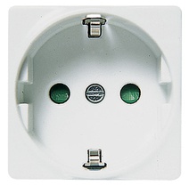 Изображение товара ABB NIE Stylo Бел Розетка с/з 2 мод