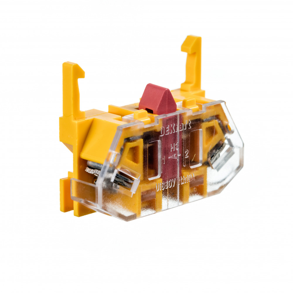 Изображение товара ДК 22 дополнительный контакт Dekraft для кнопочных выключателей и переключателей 6 А