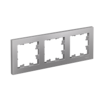 Изображение товара Systeme Electric AtlasDesign Алюминий Рамка 3-ая, универсальная