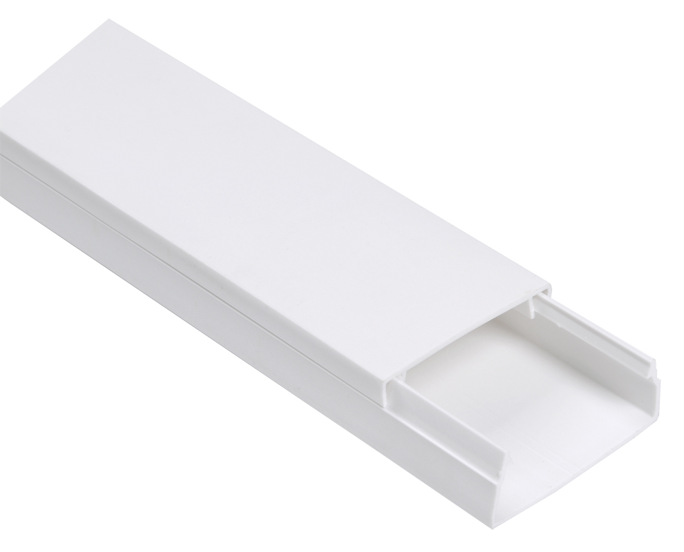 Изображение товара IEK ECOLINE 60х40: кабель-канал 2 м с крышкой, ПВХ, белый