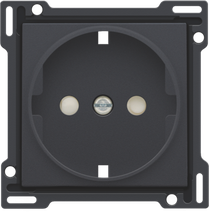 Изображение товара Niko Антрацит Накладка розетки с шт., с/з