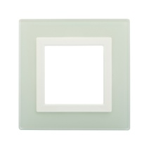 Изображение товара DKC Avanti Рамка из натурального стекла, светло-зеленая, 1 пост (2 мод.)