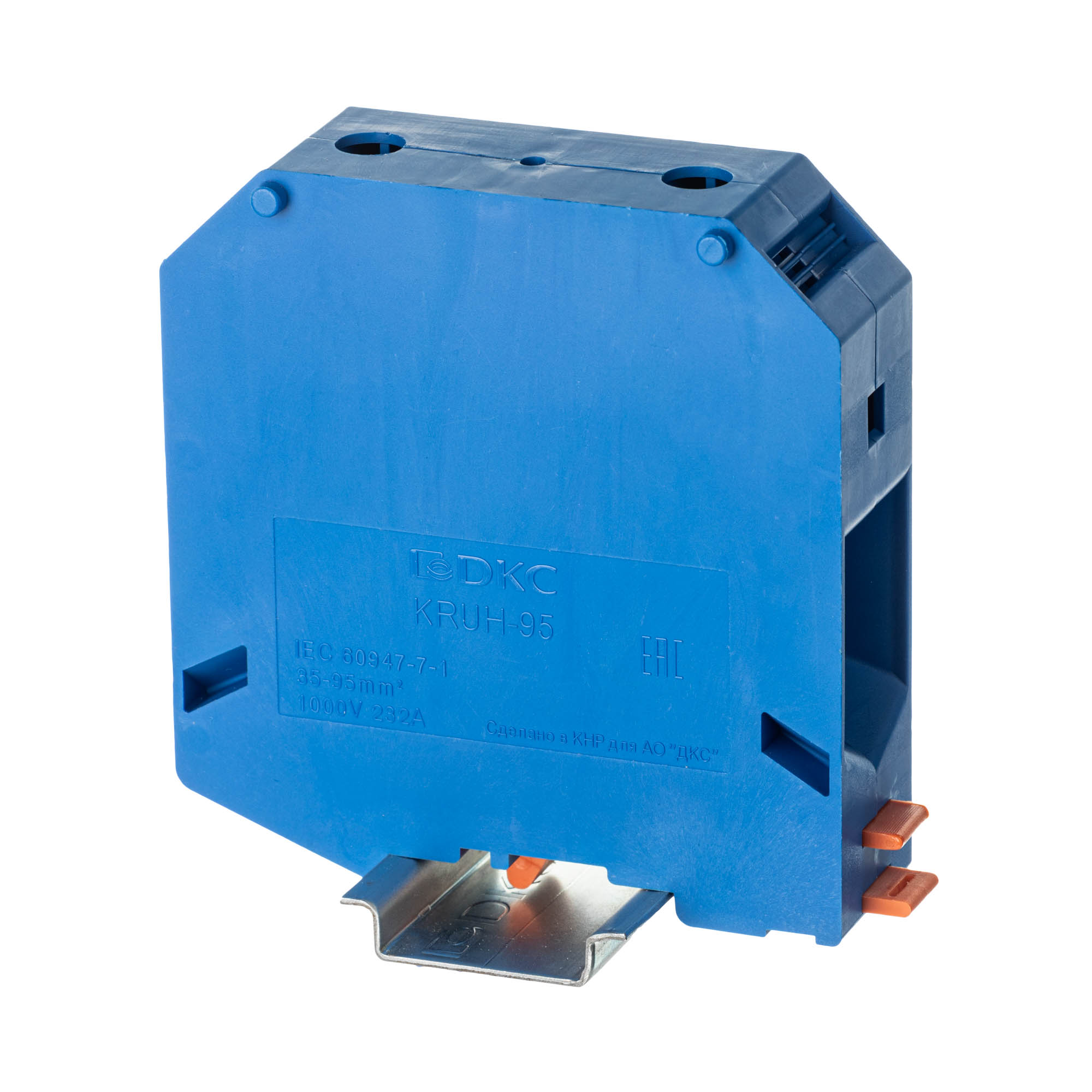 Изображение товара Клемма проходная DKC Nuputuk 2x винтовой зажим 95 мм² синяя