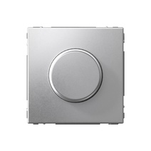 Изображение товара Systeme Electric ArtGallery Алюминий Светорегулятор (диммер) повор-нажим, LED, RC, 400Вт, механизм