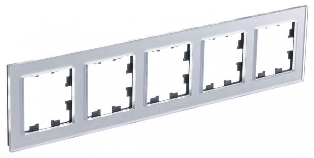 Изображение товара Systeme Electric AtlasDesign Nature Стекло Алюминий Рамка 5-ая, универсальная