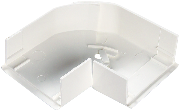 Изображение товара SPL Угол плоский переменный для мини-плинтусов 40x20 белый (030283 - SPL - 040004S)