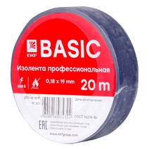 Изображение товара EKF Basic Изолента класс А (0,18х19мм) (20м.) синяя.