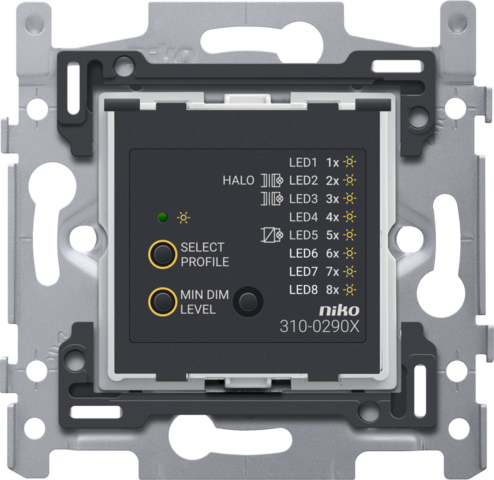 Изображение товара Диммер Niko Механизм кнопочного диммера LED 3-300 Вт