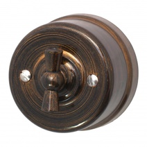 Изображение товара BIRONI Лизетта Пластик Бронза Выключатель проходной 1-кл