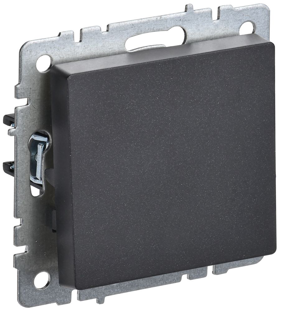 Изображение товара IEK BRITE BASE Черный Выключ. 1-кл прох 10А ВС10-1-6-БрЧ