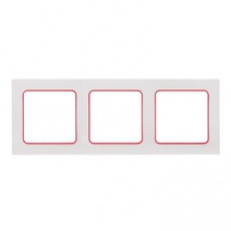 Изображение товара EKF PROxima Стокгольм Белый Линия красная Рамка 3-ая.