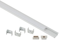 Изображение товара ЭРА Комплект с врезным анодированным профилем 2206 с фланцем 22х6мм 2м CAB251