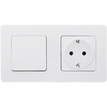 Изображение товара Legrand/Daccord INSPIRIA Белый Выключатель одноклавишный 10 AX - 250 В.