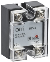 Изображение товара IEK ONI Реле твердотельное OSS-2 40А 380В AC 3-32В DC.