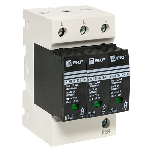 Изображение товара EKF Т1+Т2 УЗИП 400В 12/20кА 3-полюсное