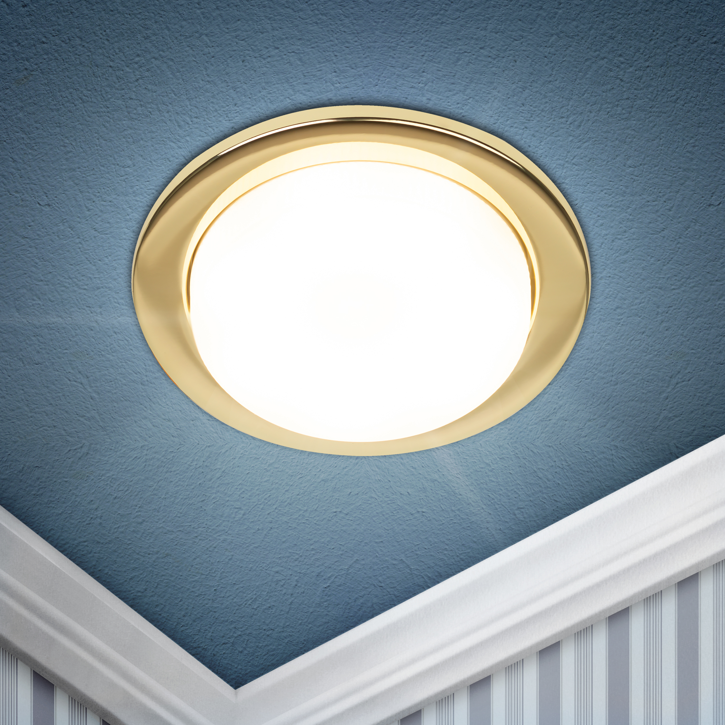 Изображение товара ЭРА KL70 GD /1 — встраиваемый светильник GX53, золото, 1xLED 15W