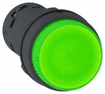 Изображение товара Schneider Electric XB7 Кнопка 22мм 24В зеленая с подсветкой