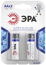Изображение товара ЭРА Батарейки LR6-2BL SUPER Alkaline (40/320/15360)