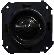 Изображение товара BIRONI Шедель Пластик Черный Выключатель перекрестный (скрытый монтаж)