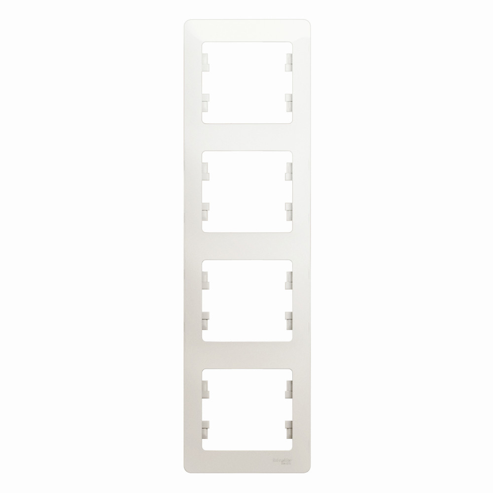 Изображение товара Systeme Electric Glossa Перламутр Рамка 4-ая, вертикальная