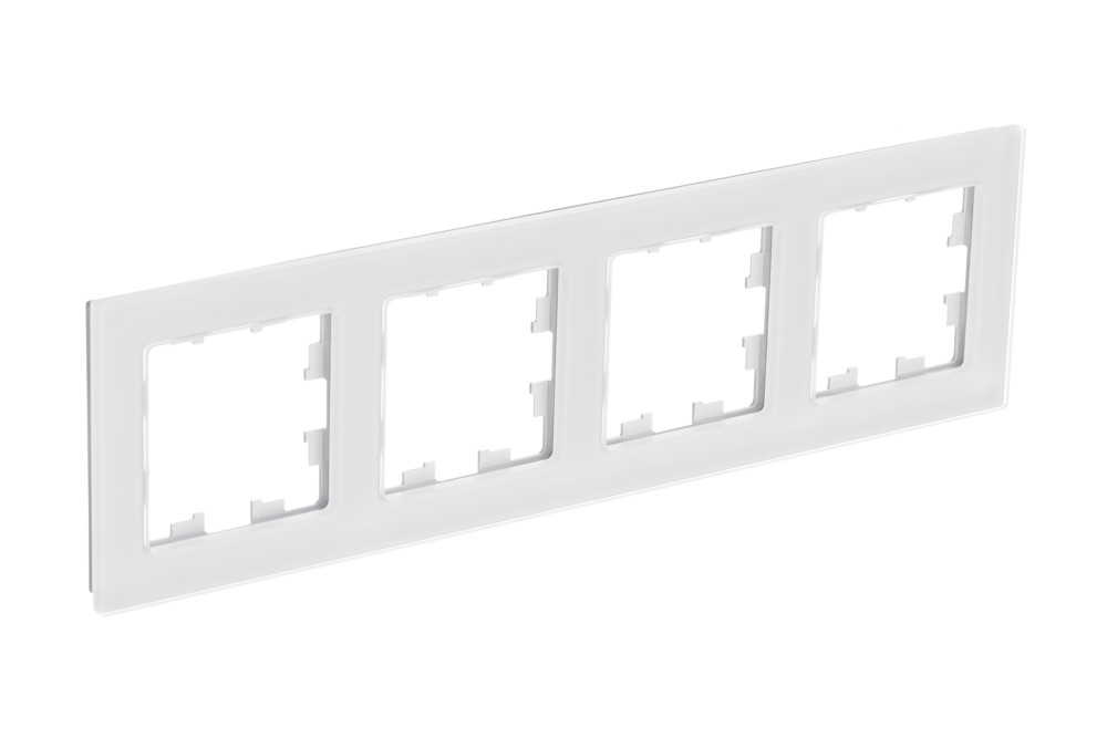 Изображение товара Systeme Electric AtlasDesign Nature Натуральное стекло Белый Рамка 4-ая