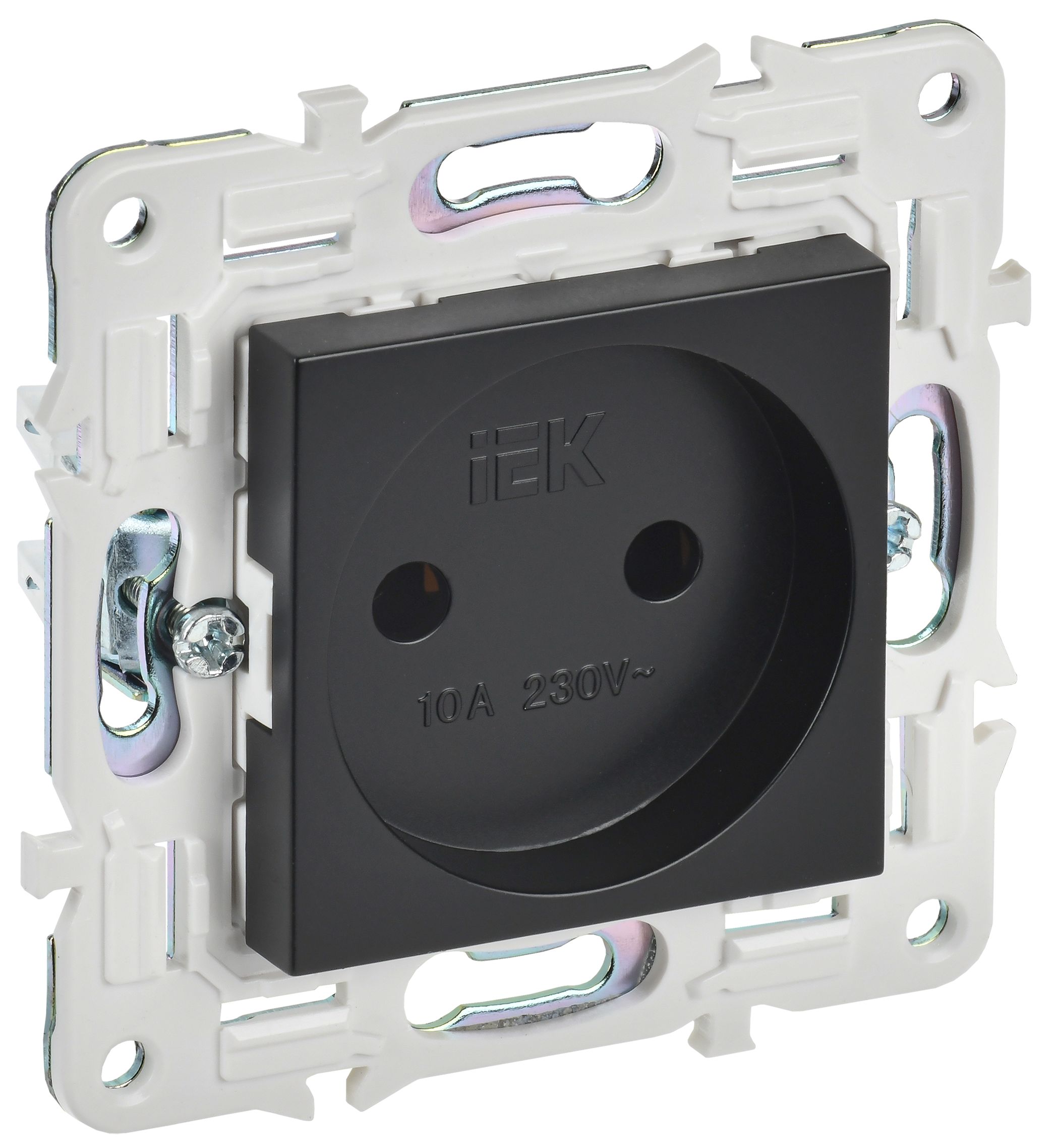 Изображение товара IEK SKANDY Черный Розетка б/з 10А SK-R02Bl