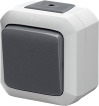 Изображение товара ABB Variant+ Одноклавишный кнопочный переключатель IP54 серый