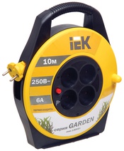 Изображение товара IEK Катушка УК10 с т/з 4 места 2Р/10м 2х0,75 мм2 "Garden"