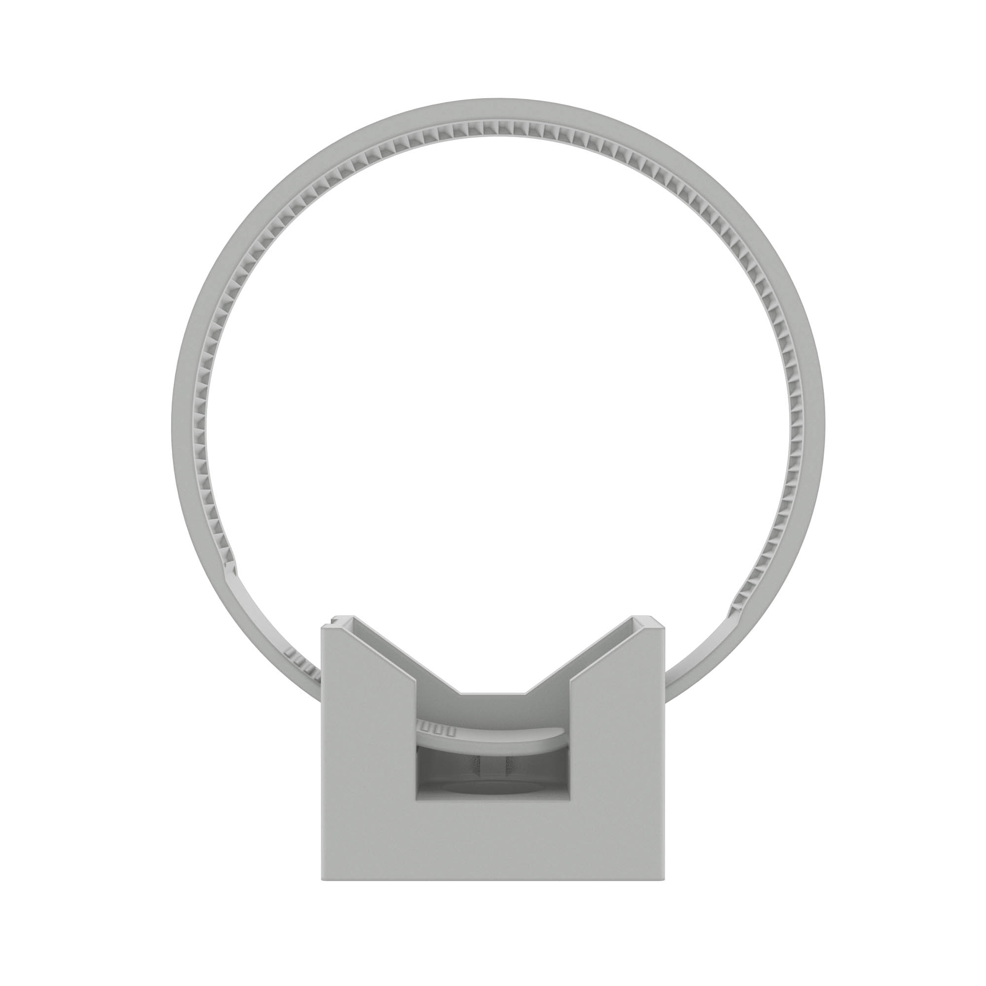 Изображение товара Держатель с хомутиком DKC, 25-63 мм, нейлон, серый