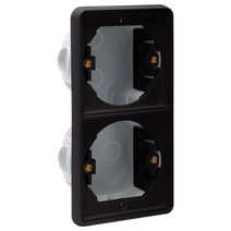 Изображение товара Niko Hydro Черный Рамка на 2 поста, встраиваемая, вертик