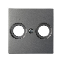 Изображение товара Simon S82 Concept Матовый титан, Накладка для розетки R-TV+SAT с пиктограммой "TV R"