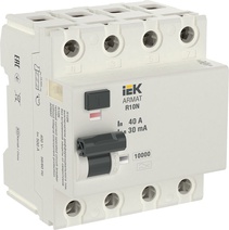 Изображение товара IEK ARMAT ВДТ R10N 4P 40А 30мА тип A